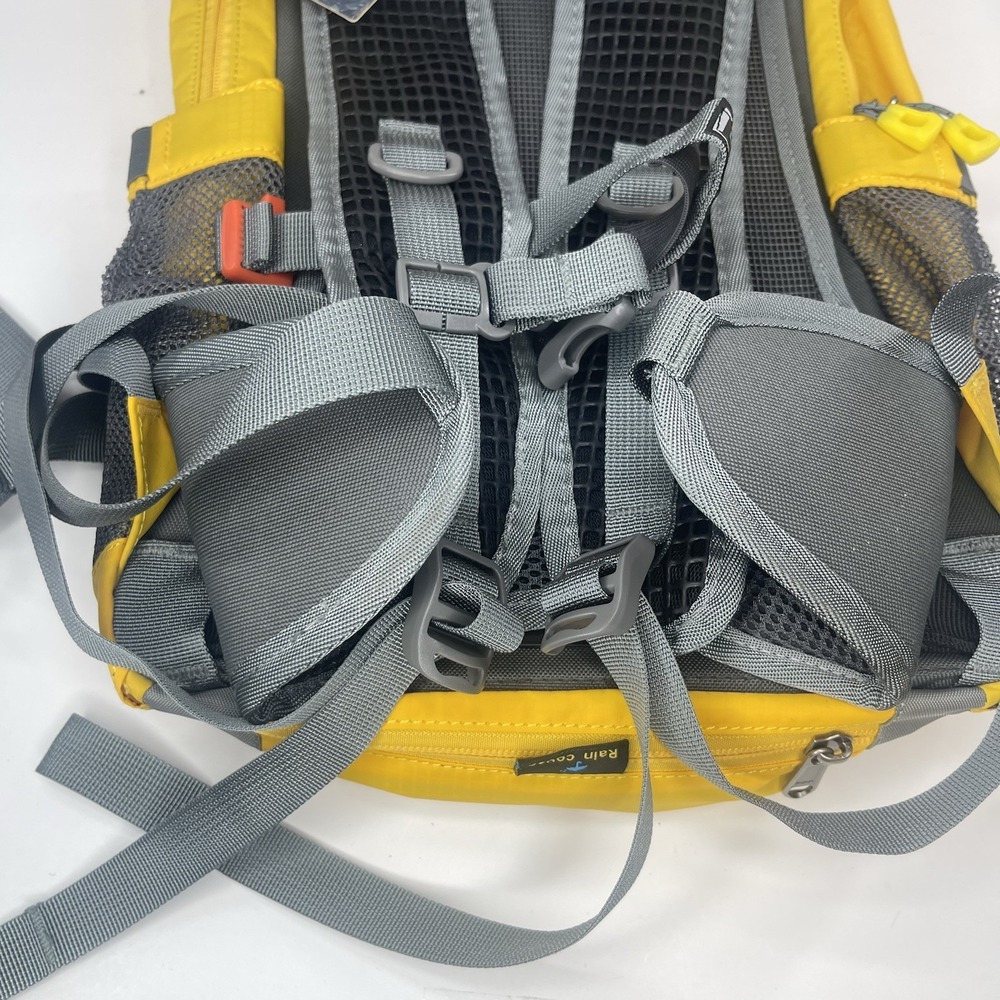 LOCAL LION Outdoor Hiking Running Double Shoulder Backpack Bag Yellow/grey (G25) - Picture 8 of 16